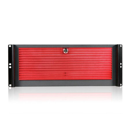 iStarUSA D-416-RED Red Aluminum 4U Compact Stylish Rackmount Chassis